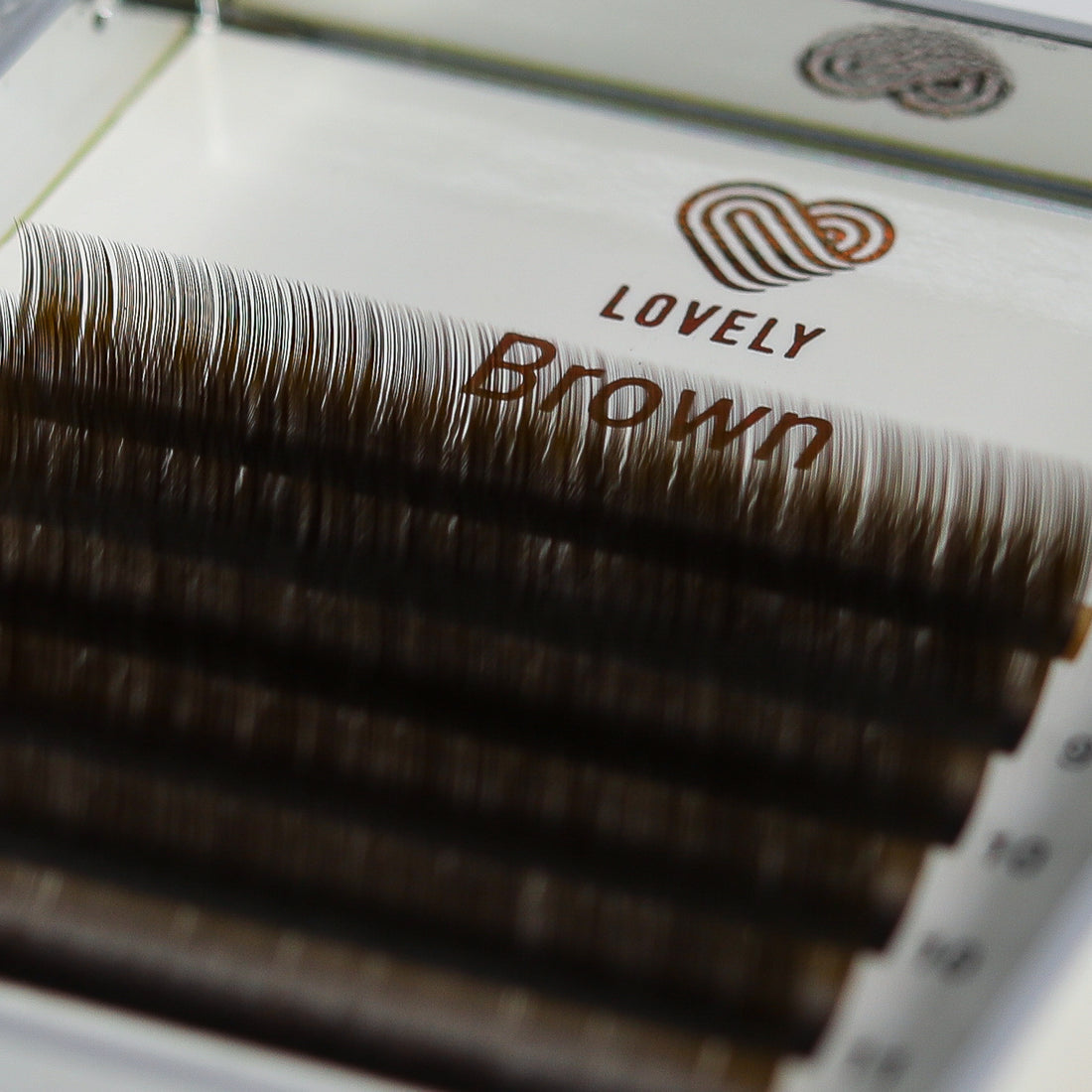 Brown Lash Extensions 20 Lines – C & D Curl | Lovely US