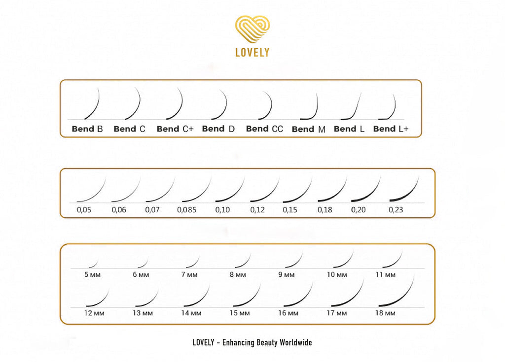 Brown Lash Extensions 20 Lines – C & D Curl | Lovely US