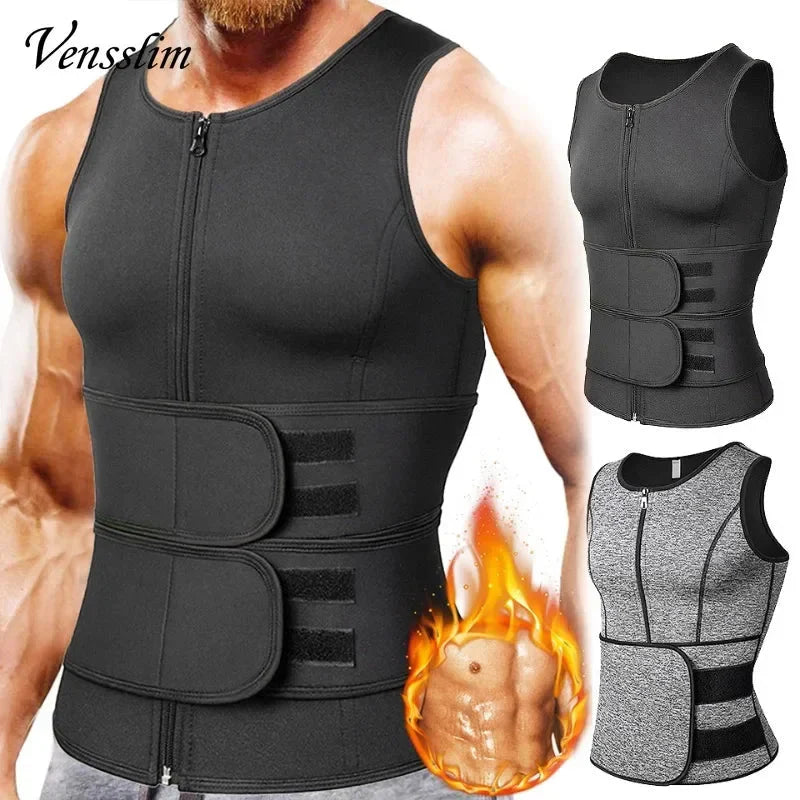 Men  Slimming Compression Body Shaper Waist Trainer Vest